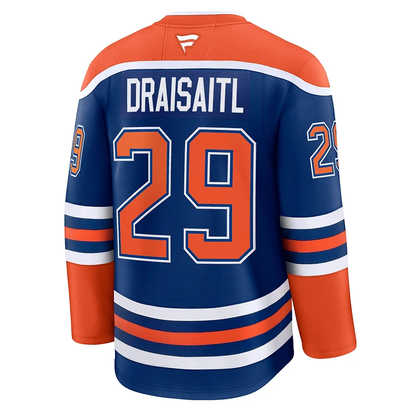 Men's Fanatics Leon Draisaitl Royal Edmonton Oilers Home Premium Player Jersey