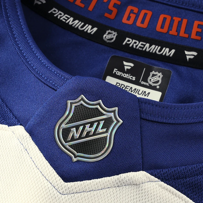 Maillot personnalisé haut de gamme Fanatics pour homme, blanc, Edmonton Oilers Away