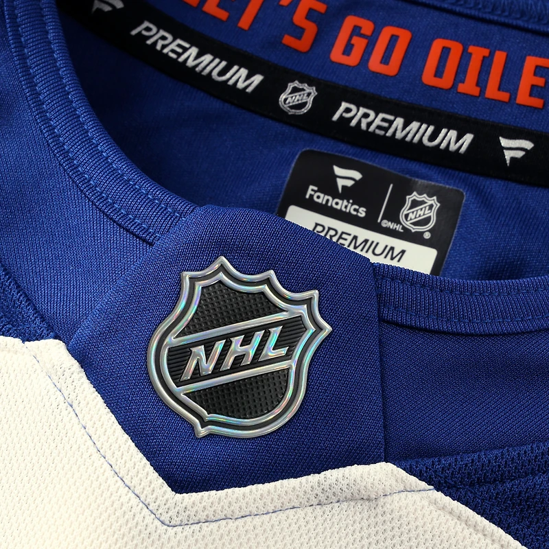 Men's Fanatics White Edmonton Oilers Away Premium Jersey
