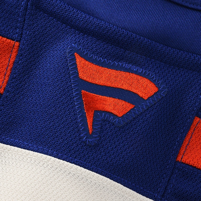 Maillot Fanatics blanc de qualité supérieure pour homme des Oilers d'Edmonton à l'extérieur