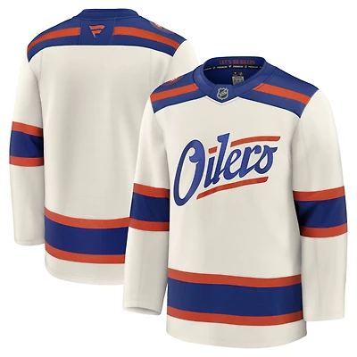 Men's Fanatics White Edmonton Oilers Away Premium Jersey