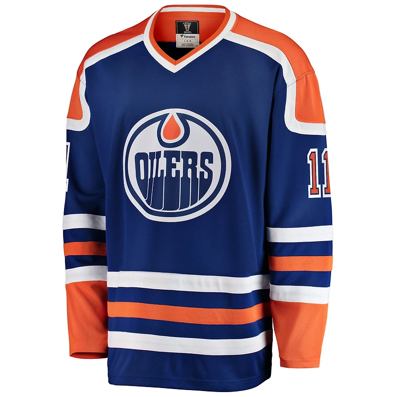 Men's Fanatics Mark Messier Royal Edmonton Oilers Premier Breakaway Retired - Player Jersey
