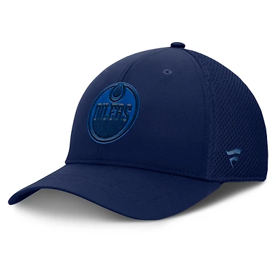 Men's Fanatics Navy Edmonton Oilers Authentic Pro Road Flex Hat