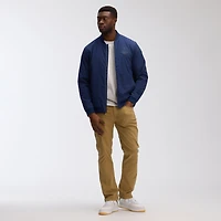 Men's Fanatics Navy Edmonton Oilers Authentic Pro Road Lightweight Full-Zip Bomber Jacket