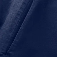 Sweat à capuche manches courtes Fanatics bleu marine Authentic Pro Road des Oilers d'Edmonton pour homme