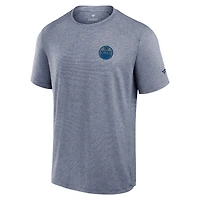 T-shirt technique du front office des Oilers d'Edmonton Fanatics pour hommes, bleu marine