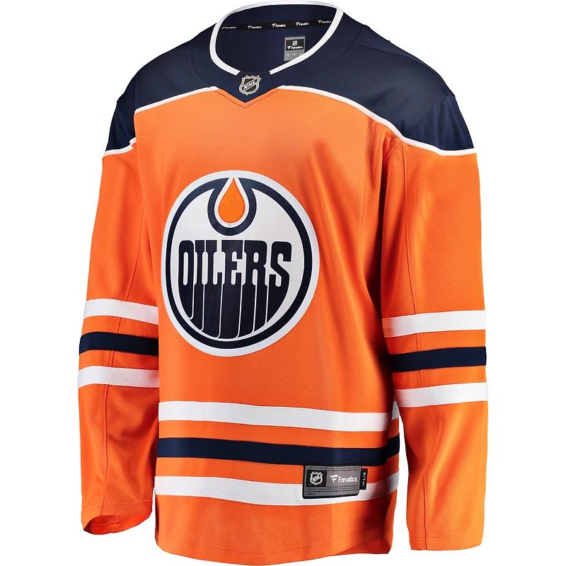 Men's Fanatics Orange Edmonton Oilers Breakaway Home Jersey