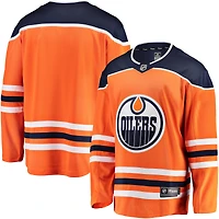 Men's Fanatics Orange Edmonton Oilers Breakaway Home Jersey
