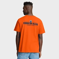 Men's Fanatics Orange Edmonton Oilers Crash The Net Legacy T-Shirt