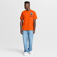 Men's Fanatics Orange Edmonton Oilers Crash The Net Legacy T-Shirt