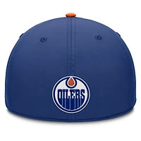 Men's Fanatics Royal/Orange Edmonton Oilers Authentic Pro Rink Team Code Flex Hat