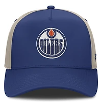 Men's Fanatics  Royal/Tan Edmonton Oilers 2026 Stanley Cup Playoffs Locker Room Adjustable Hat