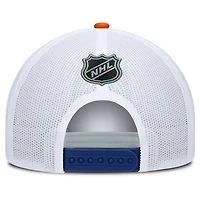 Men's Fanatics Royal/White Edmonton Oilers Authentic Pro Rink A-Frame Adjustable Hat