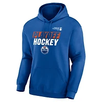 Sweat à capuche Fanatics Royal Edmonton Oilers pour homme, édition des séries éliminatoires de la Coupe Stanley 2025