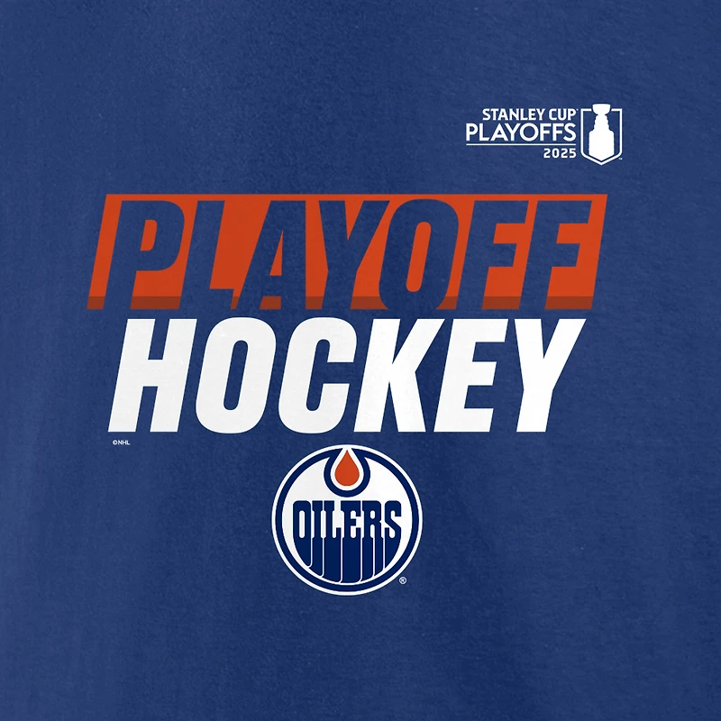 T-shirt Fanatics pour homme des Royal Edmonton Oilers, éliminatoires de la Coupe Stanley 2025