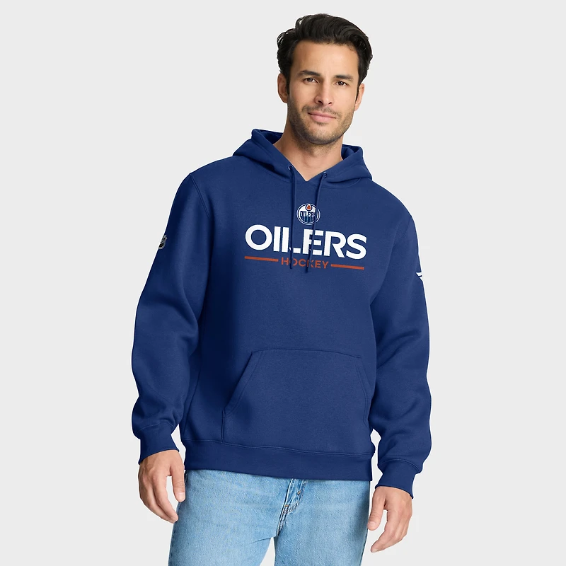Sweat à capuche authentique Fanatics Royal Edmonton Oilers pour homme