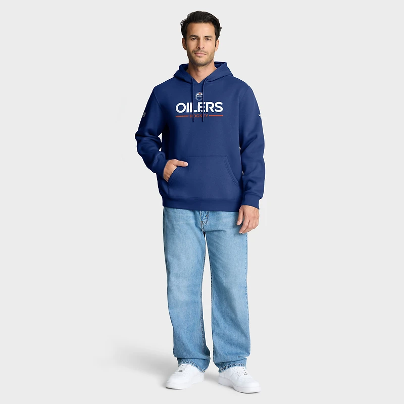 Sweat à capuche authentique Fanatics Royal Edmonton Oilers pour homme