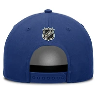 Casquette ajustable en forme de A authentique Pro Rink Fanatics Royal Edmonton Oilers pour homme
