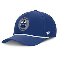 Men's Fanatics Royal Edmonton Oilers Authentic Pro Rink Adjustable Hat