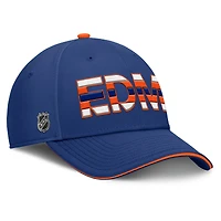 Men's Fanatics  Royal Edmonton Oilers Authentic Pro Rink Flex Hat