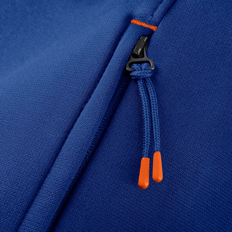 Veste zippée intégrale authentique Pro Rink Fanatics Royal Edmonton Oilers pour homme