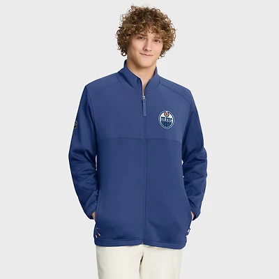 Men's Fanatics Royal Edmonton Oilers Authentic Pro Rink Full-Zip Jacket