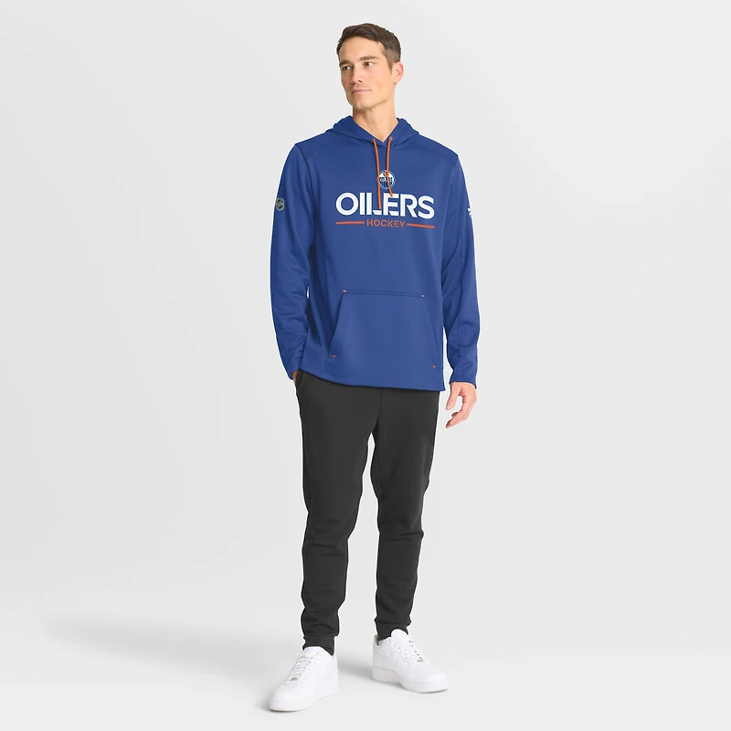 Men's Fanatics Royal Edmonton Oilers Authentic Pro Rink Hoodie