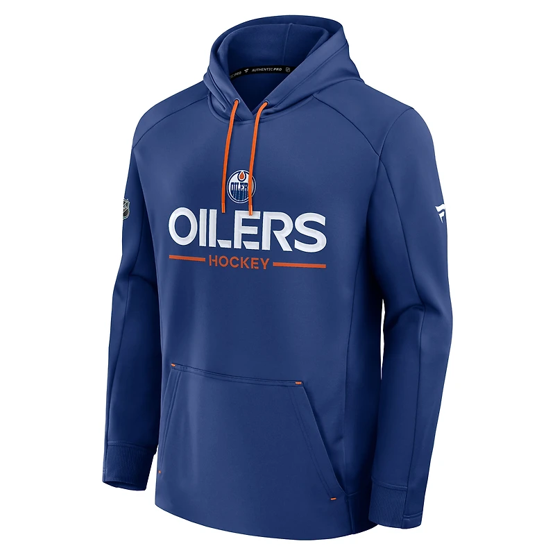 Men's Fanatics Royal Edmonton Oilers Authentic Pro Rink Hoodie