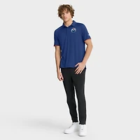Polo raglan authentique Pro Rink Fanatics Royal des Oilers d'Edmonton pour homme