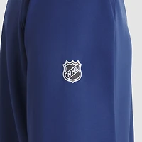 Men's Fanatics Royal Edmonton Oilers Authentic Pro Rink Raglan Quarter-Zip Pullover