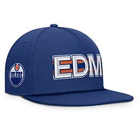 Casquette Snapback authentique Pro Rink pour homme Fanatics Royal Edmonton Oilers