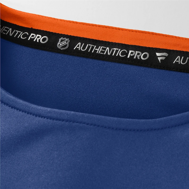 Men's Fanatics Royal Edmonton Oilers Authentic Pro Rink Tech Long Sleeve T-Shirt