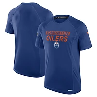 T-shirt technique authentique Pro Rink Fanatics Royal Edmonton Oilers pour hommes
