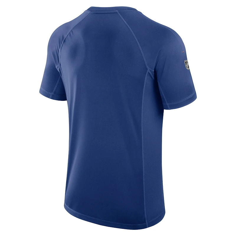 Men's Fanatics  Royal Edmonton Oilers Authentic Pro Rink Tech T-Shirt