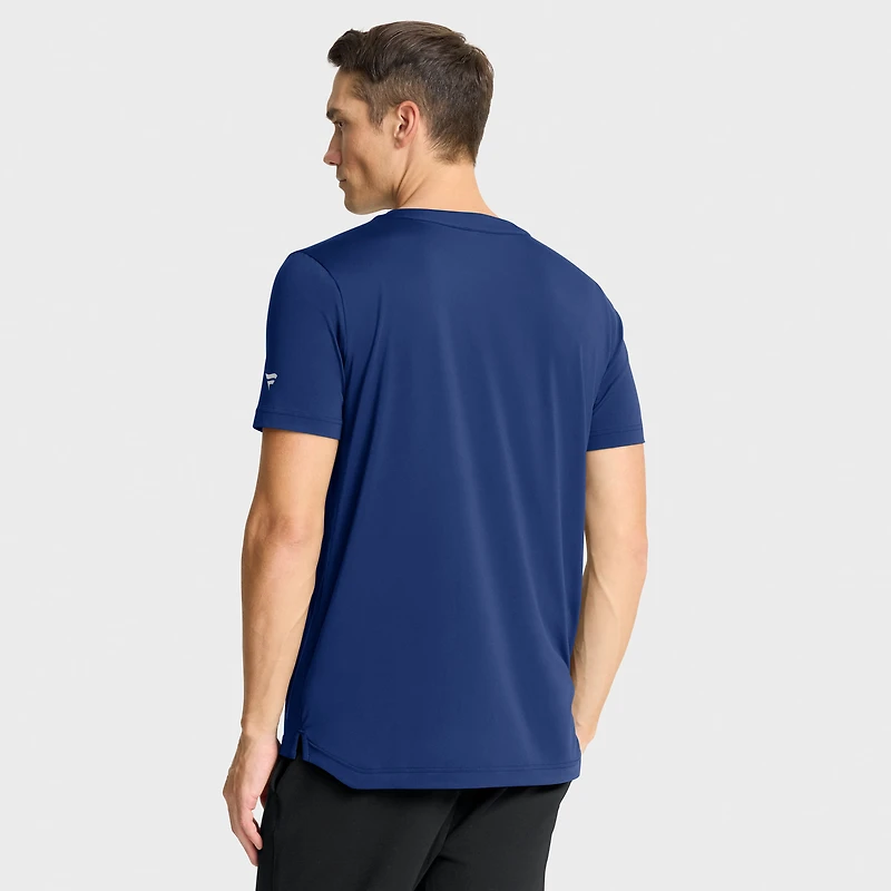T-shirt technique authentique Pro Rink Fanatics Royal des Oilers d'Edmonton pour homme