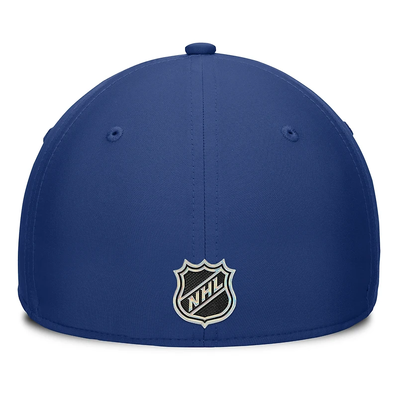 Casquette Fanatics Royal Edmonton Oilers Authentic Pro Train Flex pour homme