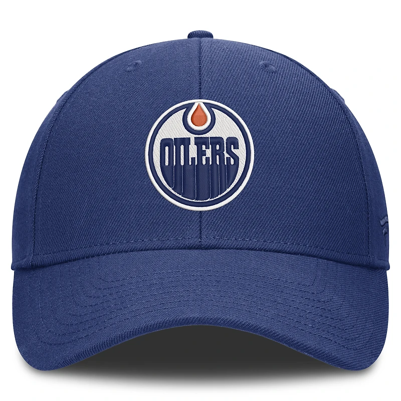 Men's Fanatics Royal Edmonton Oilers Force Adjustable Hat