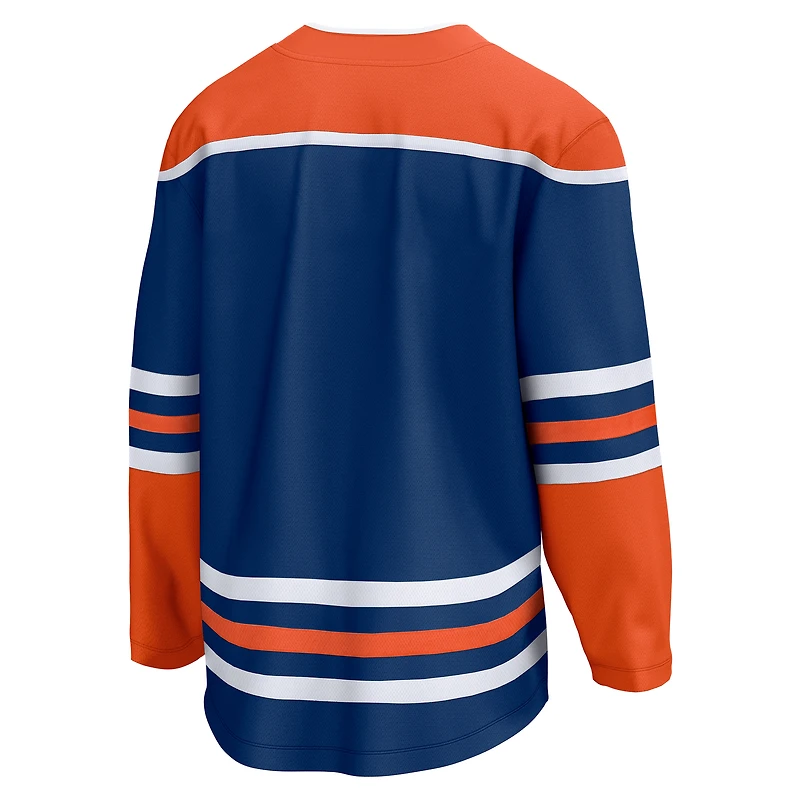 Maillot vierge Fanatics Royal Edmonton Oilers Home Breakaway pour homme