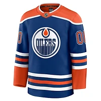 Men's Fanatics White Edmonton Oilers Away Premium Custom Jersey