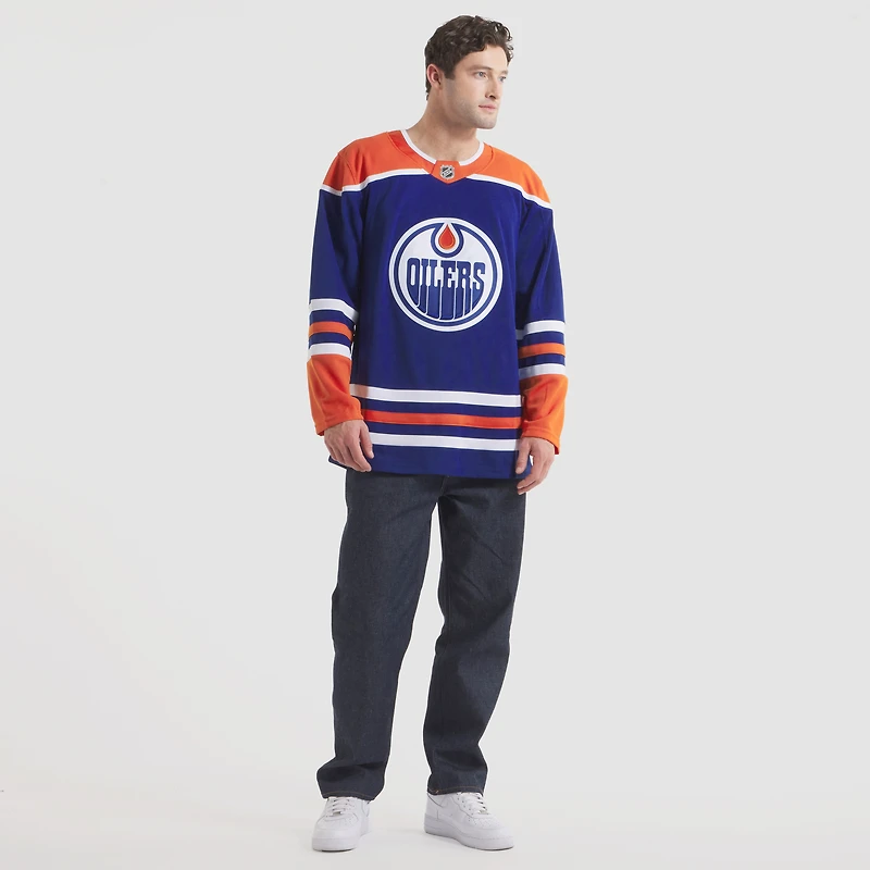Maillot Fanatics blanc de qualité supérieure pour homme des Oilers d'Edmonton à l'extérieur