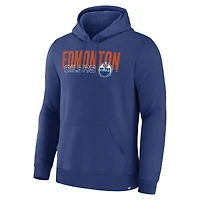 Sweat à capuche Fanatics Royal Edmonton Oilers Net Minder Legacy pour homme