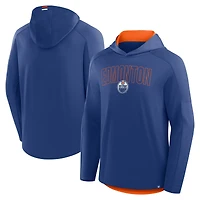 T-shirt à capuche manches longues Fanatics Royal Edmonton Oilers Penalty Shot pour homme