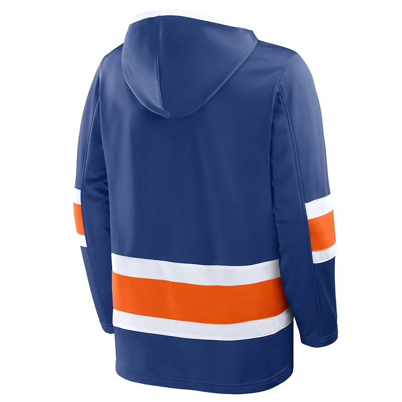 Men's Fanatics Royal Edmonton Oilers Prime Time Fleece Hoodie