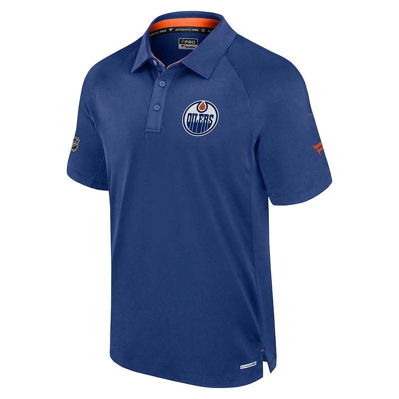 Men's Fanatics Royal Edmonton Oilers Rink Polo