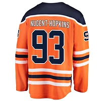 Men's Fanatics Ryan Nugent-Hopkins Orange Edmonton Oilers Breakaway - Player Jersey