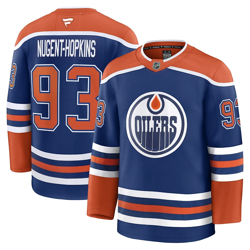 Maillot domicile premium Ryan Nugent-Hopkins des Royal Edmonton Oilers pour hommes (Fanatics)