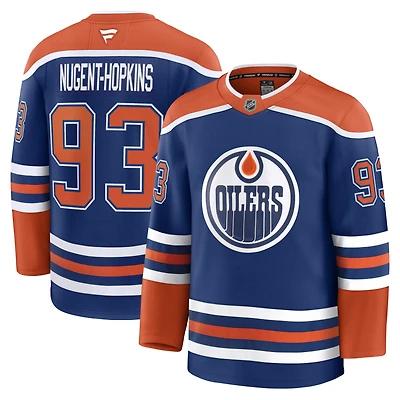 Maillot domicile premium Ryan Nugent-Hopkins des Royal Edmonton Oilers pour hommes (Fanatics)