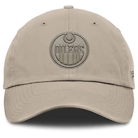 Men's Fanatics Tan Edmonton Oilers Authentic Pro Road Adjustable Hat