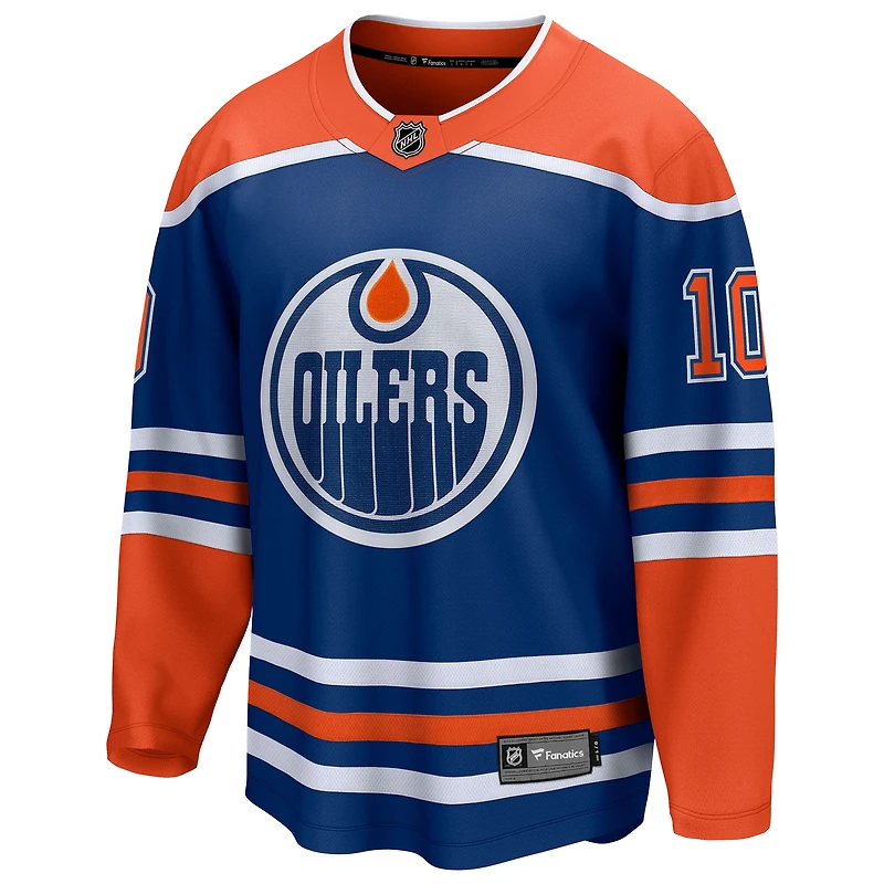 Men's Fanatics Trent Frederic Royal Edmonton Oilers Home Breakaway Jersey