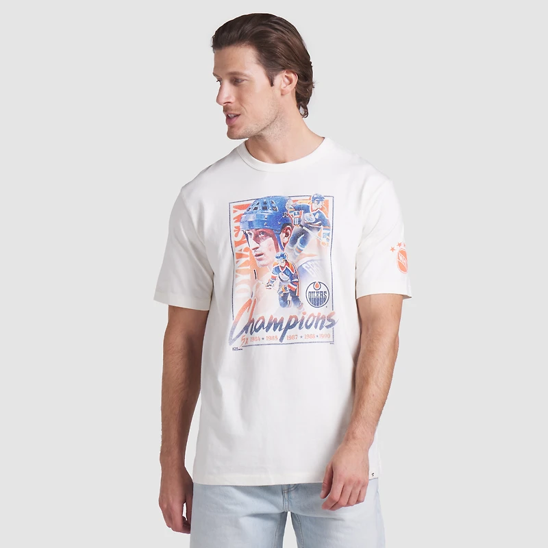 T-shirt intemporel de la collection Decades des Oilers d'Edmonton pour hommes Fanatics White